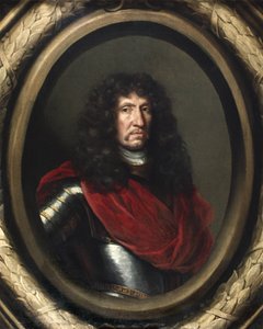 Gustaf Persson Banér (1618-1689), baron, privy councillor, field marshal, governor general, married 1. Brita Bielke, 2. Maria Elisabet Oxenstierna by David Klöcker Ehrenstrahl