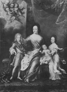 Ulrika Eleonora the Elder, Queen of Sweden with Her Children by David Klöcker Ehrenstrahl