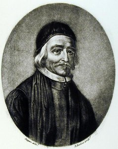 Portrait of Dr Thomas Bailey by David Loggan