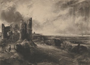Hadleigh Castle: Large Plate by David Lucas