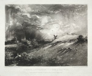 Various Subjects of Landscape, Characteristic of English Scenery from Pictures Painted by John Constable, R.A.: Summer Afternoon - after a Shower by David Lucas