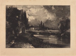 Mill near Colchester by David Lucas after John Constable
