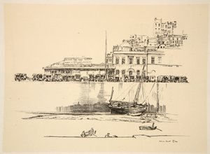 A British Red Cross Depot at Boulogne, illustration from 