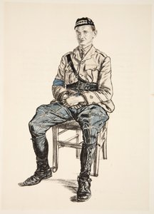 A Highland Officer, illustration from 