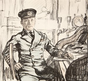 Captain Cyril Fuller RI Navy, illustration from 
