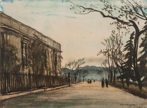 Evening on the Alameda, Ronda by David Muirhead Bone