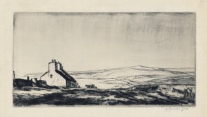 First Study for the Ballantrae Road by David Muirhead Bone