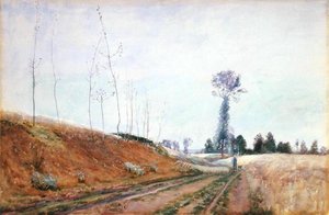 Roadside Pasture in Picardy by David Murray