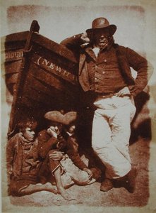 A Newhaven Fisherman and Boys, c.1843-47 by David Octavius and Adamson Robert Hill