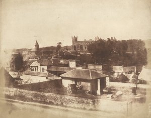 Linlithgow, from the Railway Station, with the Town Hall, St. Michael