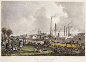 View at St. Rollox Looking South East; Opening of the Glasgow and Garnkirk Railway by David Octavius Hill