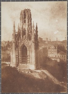 Scott Monument, Edinburgh, during construction by David Octavius Hill and Robert Adamson