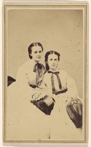 Two Unidentified Young Women, Seated by David R.H. Hoag and Quick