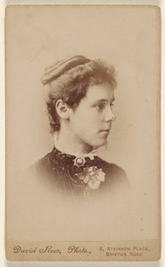 Unidentified Young Woman in Profile, Printed in Vignette-Style by David Rees