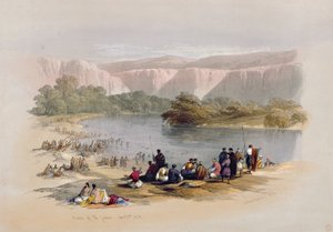 Banks of the Jordan, April 2nd 1839, plate 48 from Volume II of 