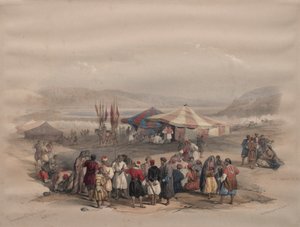 Encampment of Pilgrims, Jericho by David Roberts