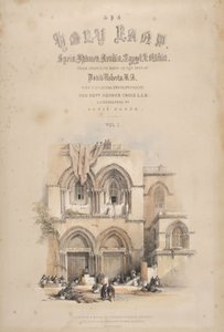 Entrance to the Holy Sepulchre, Jerusalem by David Roberts