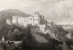 Heidelberg Castle, Heidelberg (engraved by J.T. Willmore in 