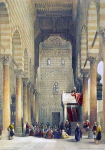 Interior of Mosque of the Metwalys by David Roberts