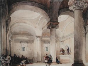 Interior of a Mosque, c.1835 by David Roberts