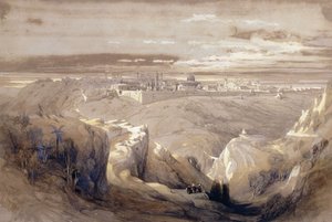 Jerusalem from the Road leading to Bethany