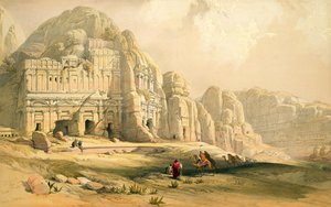Petra, March 8th 1839, Plate 96 from Volume III of 
