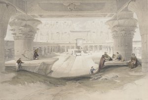 Portico of Temple of Edfu by David Roberts