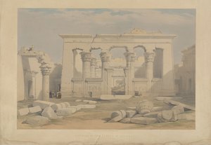 Portico of the Temple of Kalabsha, Nubia by David Roberts