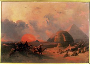 Recollection of the Desert on the Approach of the Simoon by David Roberts