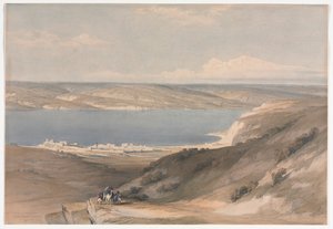 Sea of Galilee at Genezareth Looking Towards Bashan, 1839