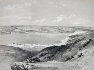 Sea of Galilee, from Voyage to Holy Land by David Roberts