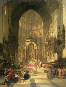 The High Altar of the Church of SS. Giovanni e Paolo, Venice by David Roberts