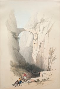 Triumphal Arch Crossing the Ravine Leading to Petra by David Roberts