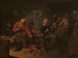 Interior of a Cobbler’s Shop by David Ryckaert (III)