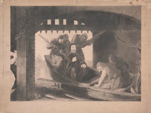 Duke of Gloucester Taken into the Water Gate of Calais, 1380 by David Scott