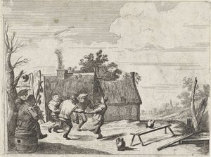 Dancing Peasants to the Music of Two Musicians by David Teniers (II)
