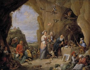 The Temptation of Saint Anthony, Mid 17th Century by David Teniers the Younger