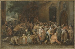 Distributing Alms by David Vinckeboons