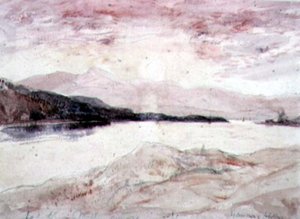 Loch Aline, Argyllshire: View from the North with the Island of Mull by David Young Cameron