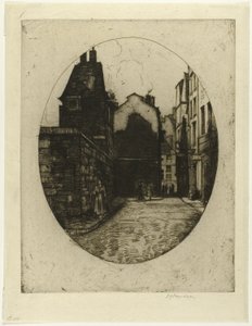 Rue Saint Julien le Pauvre, plate six from the Paris Set by David Young Cameron