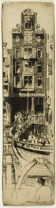 Van der Deevilij, plate six from the North Holland Set by David Young Cameron