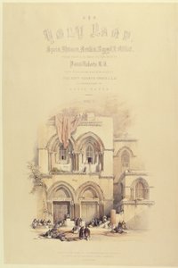 Titlepage from Volume I of The Holy Land, engraved by Louis Haghe published in London, 1842 by David after Roberts