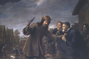Attack on a Village, 1648 by David Teniers the Younger
