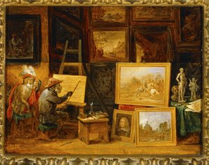 The Monkey Painter by David the Younger Teniers