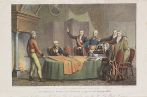 Acceptance of the High Command by the Triumvirate in the Name of the Prince of Orange, 21 November 1813