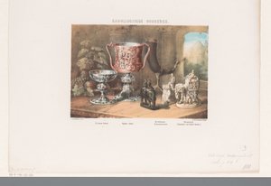 Carolingian Cups, Drinking Horn, and Figurines