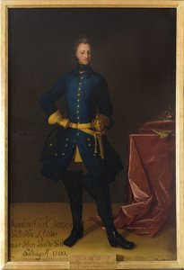 Portrait of King Charles XII of Sweden by David von Krafft