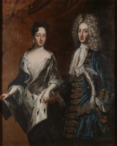 Frederick IV (1671-1702), Duke of Holstein-Gottorp, and his spouse Hedvig Sophia (1681–1708), Swedish princess by David von Krafft
