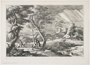 Plate VII, from a Set of Landscapes, 1743 by Davide Antonio Fossati