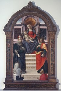 The Madonna and Child with St Louis of Toulouse, John the Evangelist, and Donors